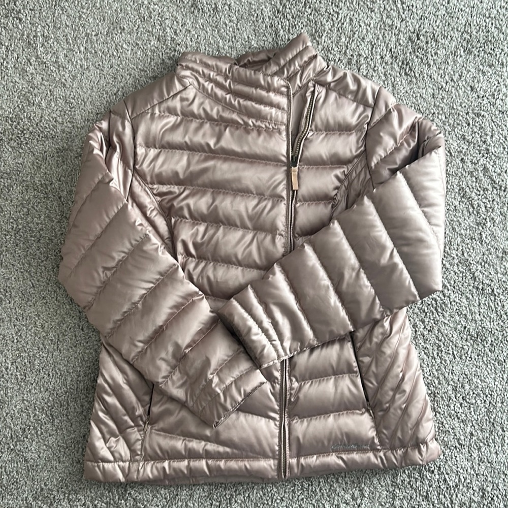 Eddie Bauer Light Puffer Jacket, Rose Gold